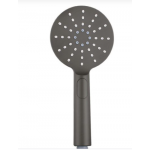 Lucid Gun Metal Round Handheld Shower